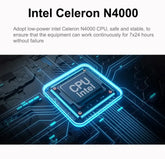 MINIXTEC FR01 2.5G pfSense Firewall Intel Pentium N4000 4*Intel i225 Nics Soft Router DDR4 Lüfterloser Mini-PC OPNsense VPN Server